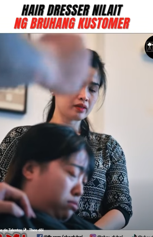 H0910005 Hair dresser nilait ng bruhang kustomer part2