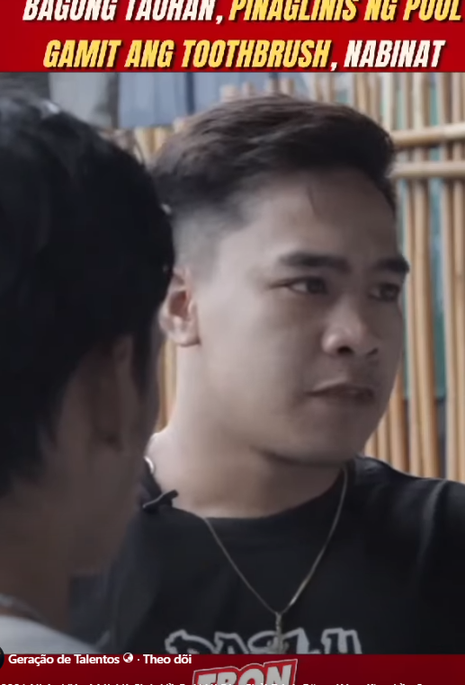 H1710001 Bagong Tauhan, Pinaglinis ng Pool Gamit Ang Toothbrush, Nàbinat part2