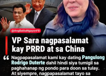 VP SARA, NAGPASALAMAT KAY FPRRD AT SA CHINA SA PAGPONDO NG BUCANA BRIDGE