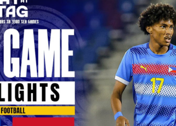 Philippines stuns champ Indonesia to enter men’s football semis | SEA Games Highlights