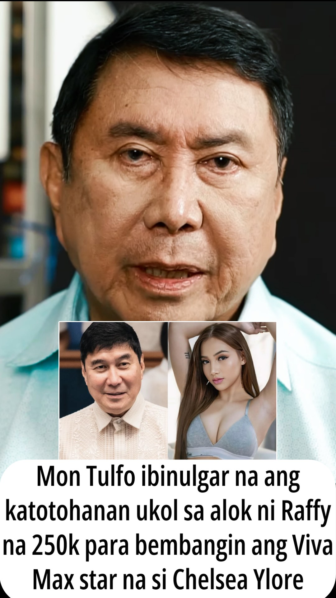 Mon Tulfo, nagsalita tungkol sa kumakalat na alegasyon kaugnay sa umano’y “250K offer” kay Vivamax star Chelsea Ylore