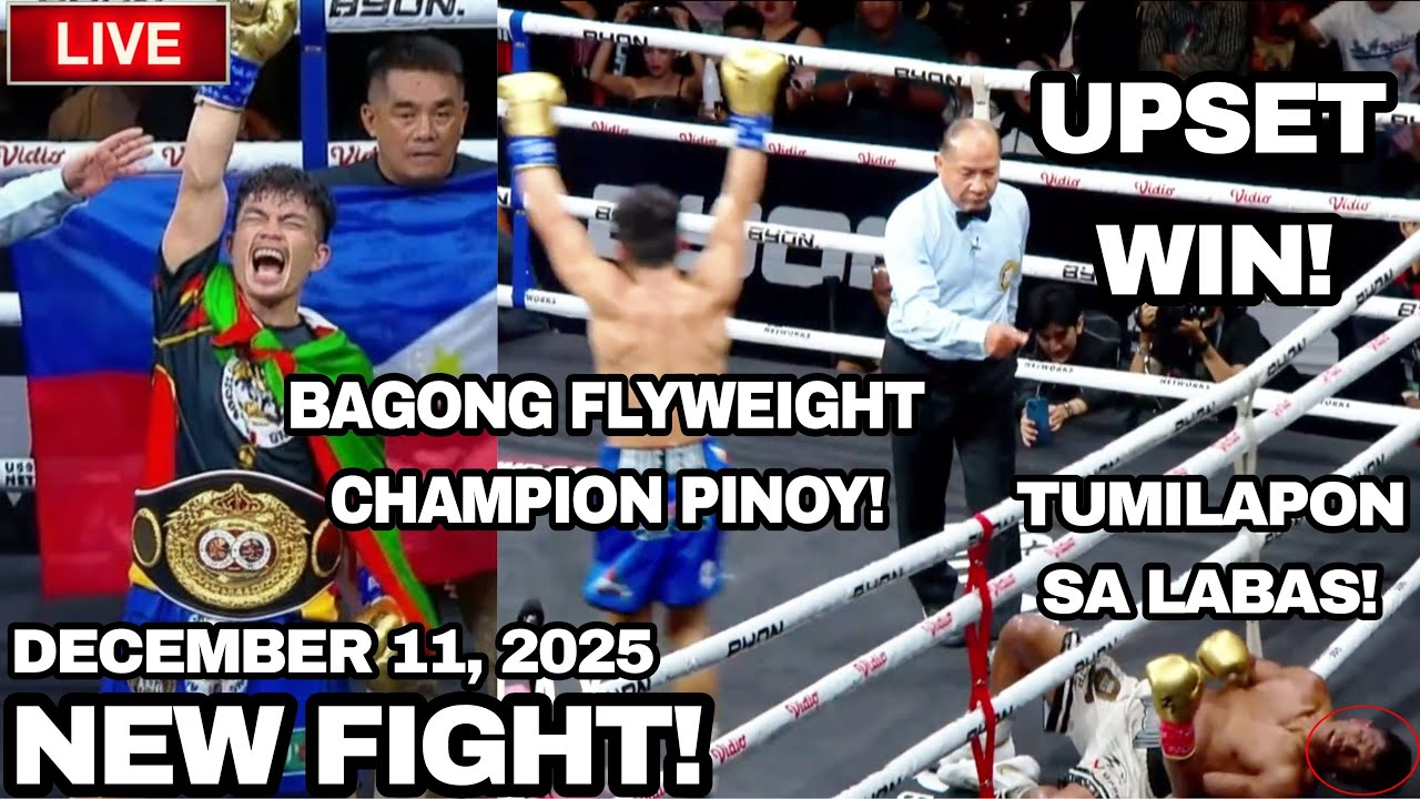 🚨BREAKING NEWS NEW FIGHT! BAGONG FLYWEIGHT CHAMPION ANG PINOY! UPSET WIN! TUMILAPON SA LABAS!
