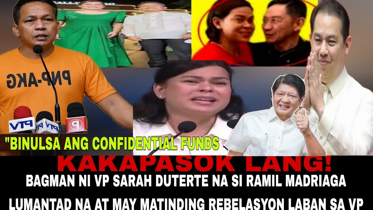 KAKAPASOK LANG! VP SARAH DUTERTE YARI IYAK NA,RAMIL MADRIAGA LUMANTAD AT TUMESTIGO NA LABAN SA VP