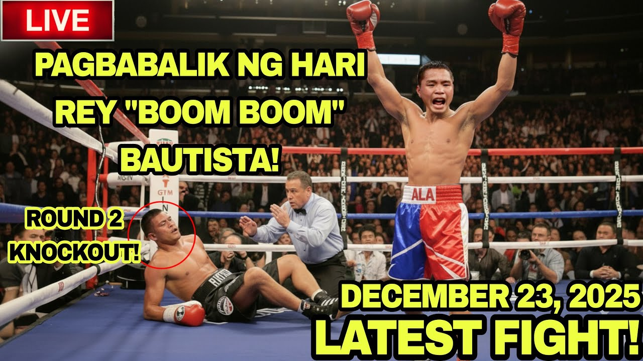 LATEST FIGHT! PAGBABALIK NG HARI NA SI REY “BOOM BOOM” BAUTISTA! ROUND 2 KNOCKOUT!