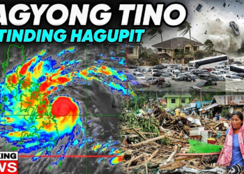 BAGYONG TINO, LUMAKAS BILANG ISANG TYPHOON: SIGNAL NO. 4 NAKATAAS NA SA ILANG BAHAGI NG VISAYAS AT MINDANAO DAHIL SA BANTA NG DELUBYO