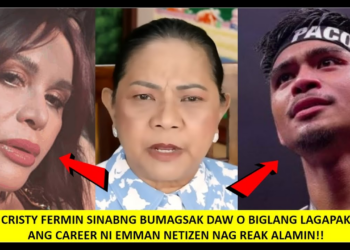 CRISTY FERMIN BINUWELTAHAN NG NETIZEN MATAPOS SIRAAN SI EMMAN BACOSA NA “LAGAPAK” DAW ANG CAREER? (NH)